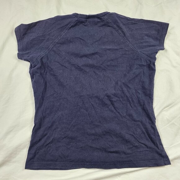 Vintage Calvin Klein Jeans Womens Size Small Blue Shirt Made In USA Casual Walk - Picture 2 of 9